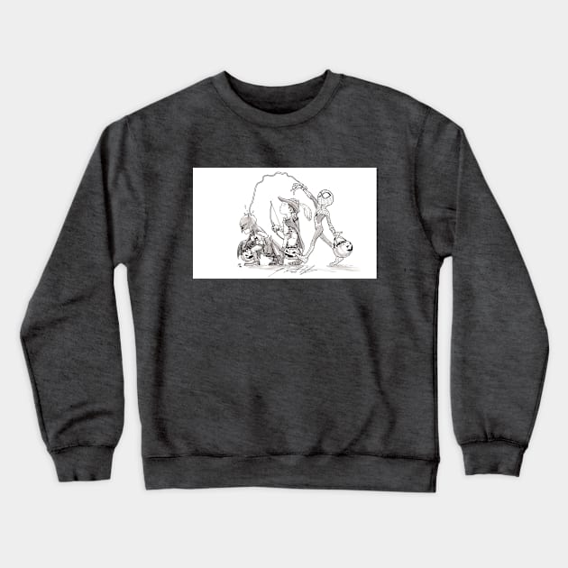 Trick or Treat Crewneck Sweatshirt by Razwit